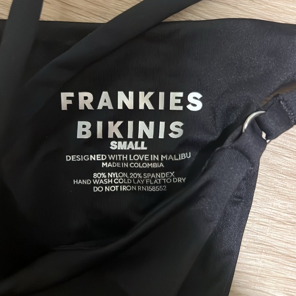 Frankie’s Bikinis - Bash Wrap Halter Bikini Top & Layla String Bikini Bottom - Picture 6 of 7